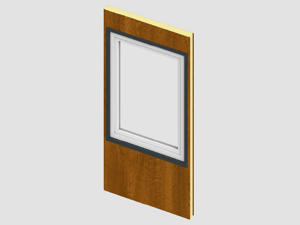 Окно из ПВХ-профиля, которе в случае необходимости обеспечит естественное освещение и проветривание помещения.